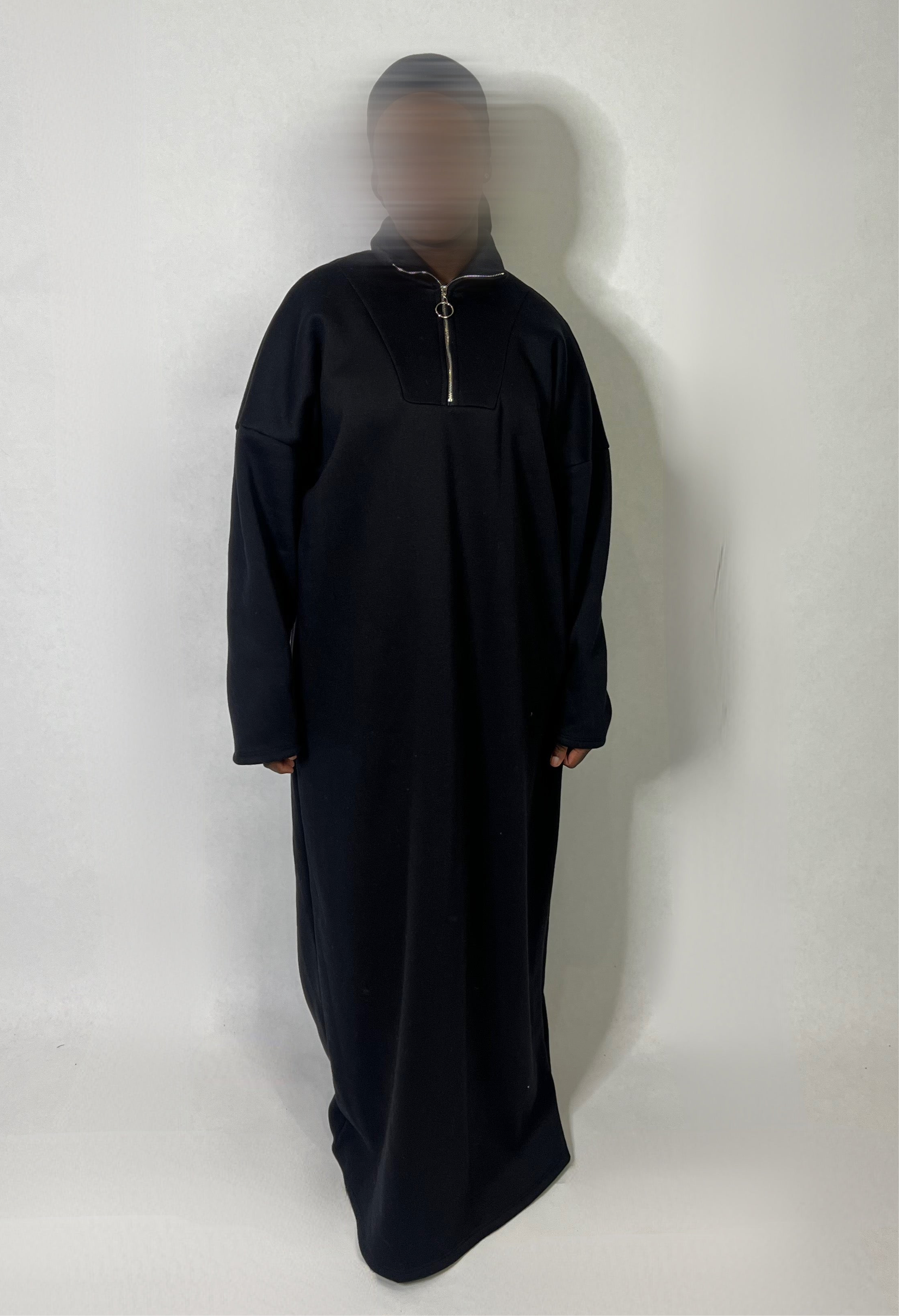 Vestido sudadera con cremallera