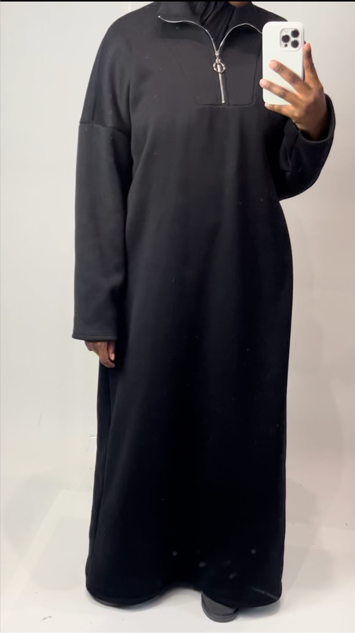 Vestido sudadera con cremallera