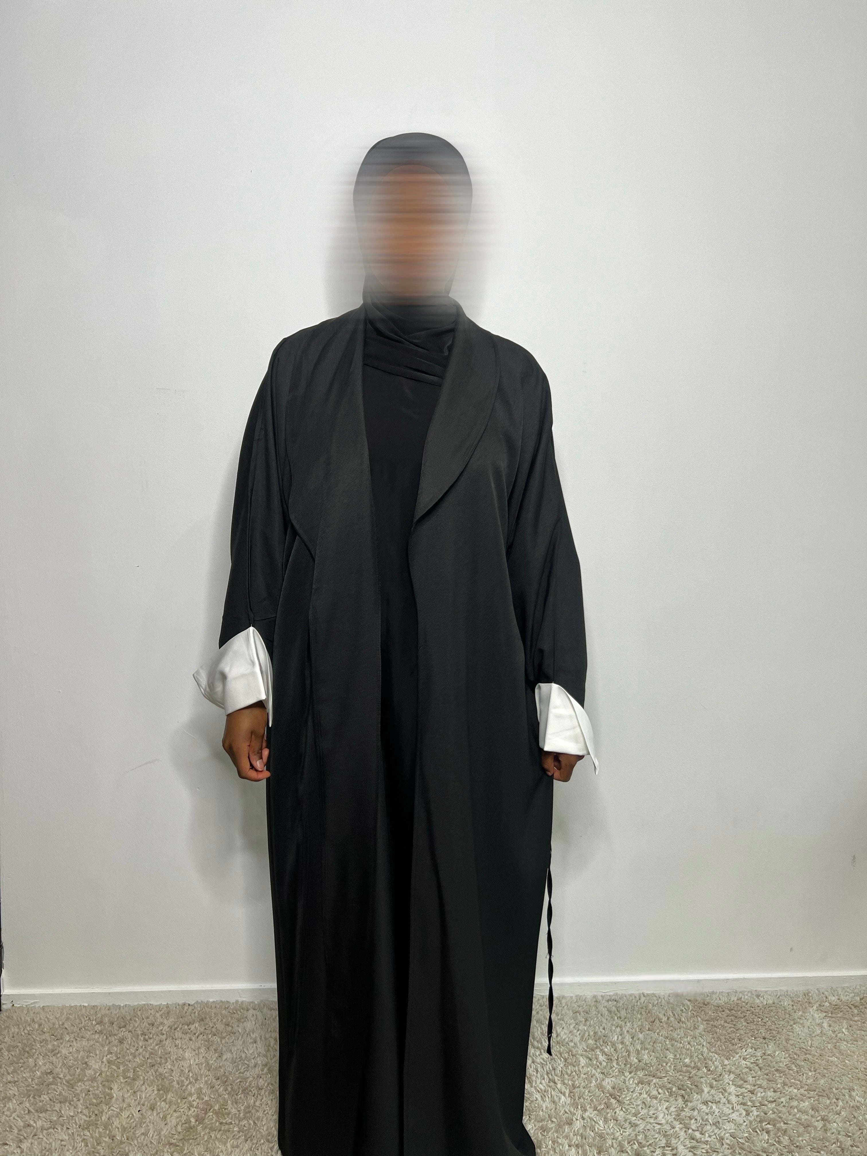 Kimono blazer portefeuille noir