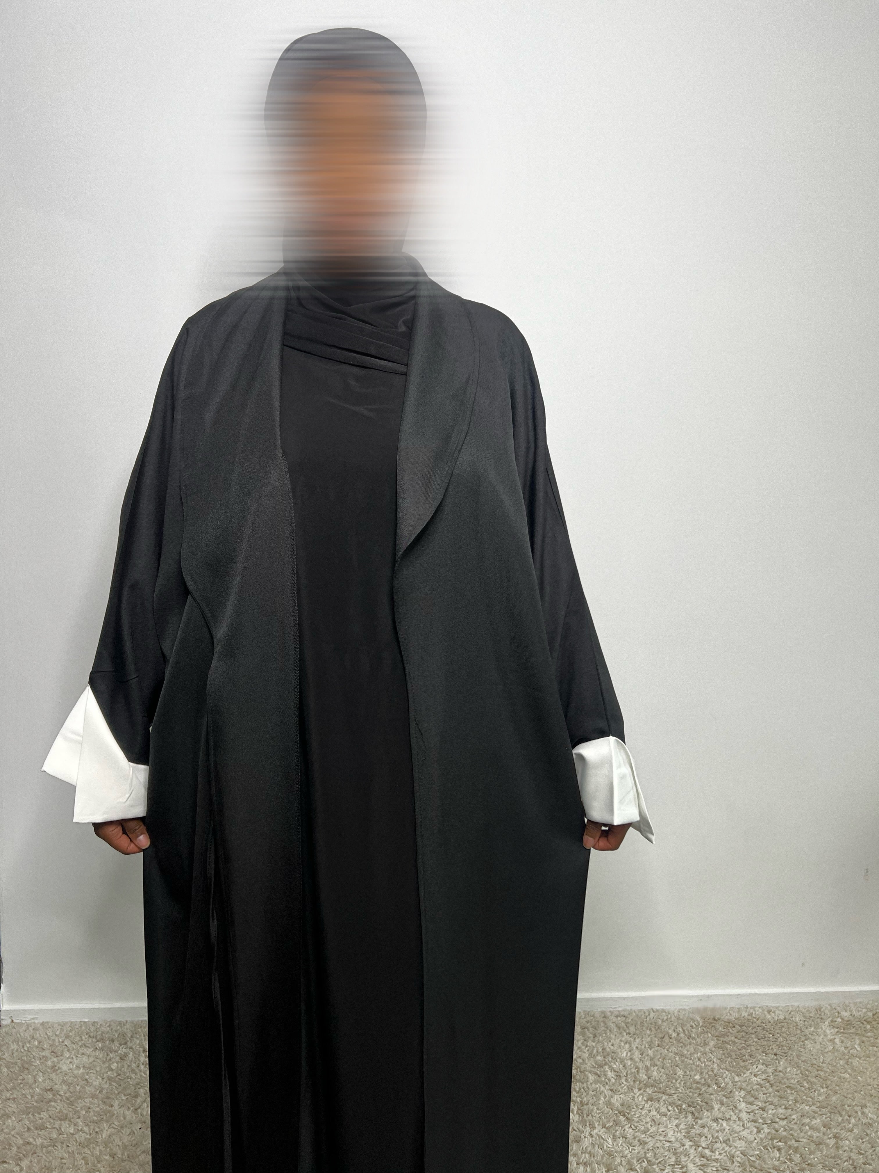 Kimono blazer portefeuille noir
