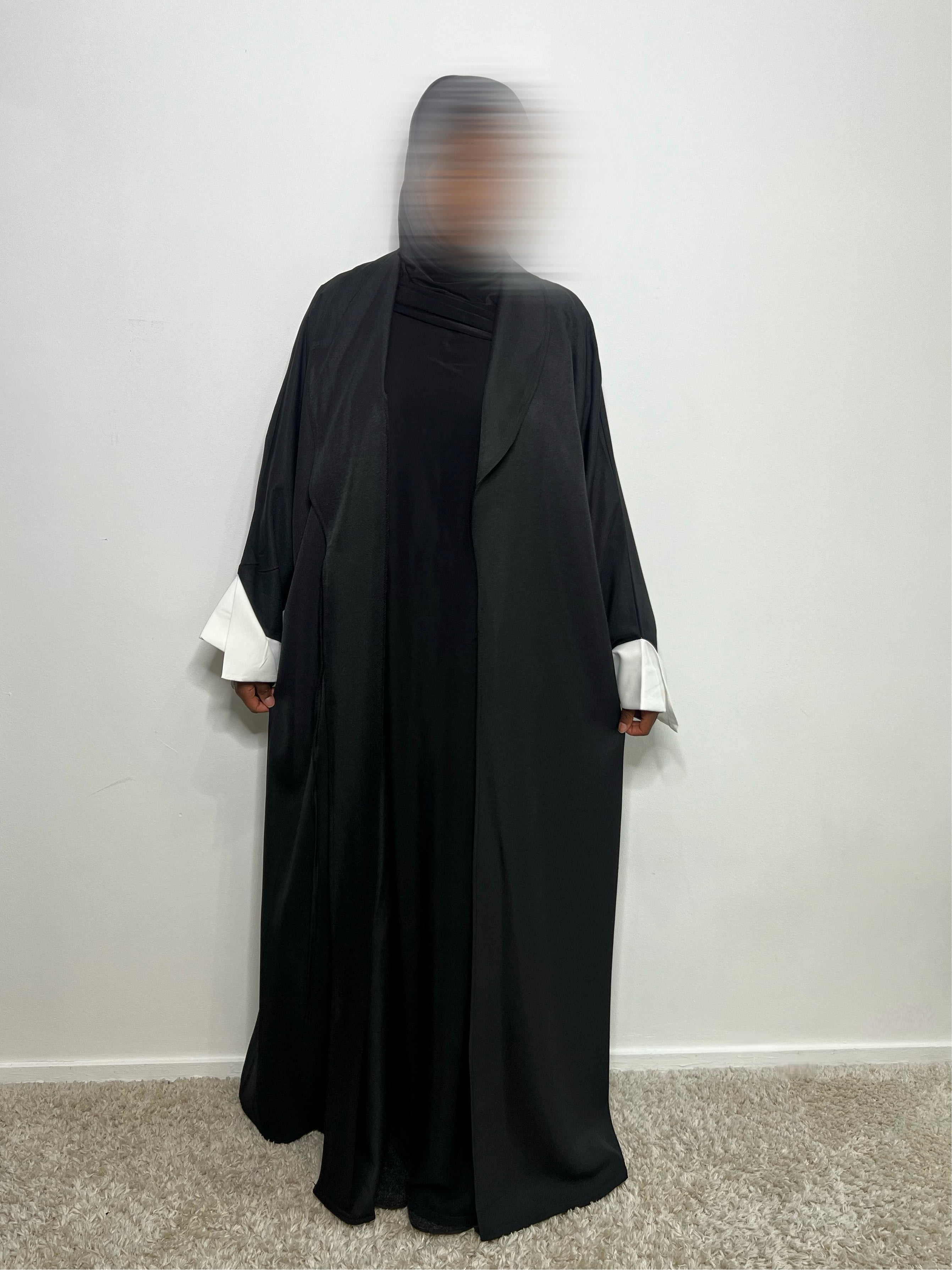 Kimono blazer portefeuille noir
