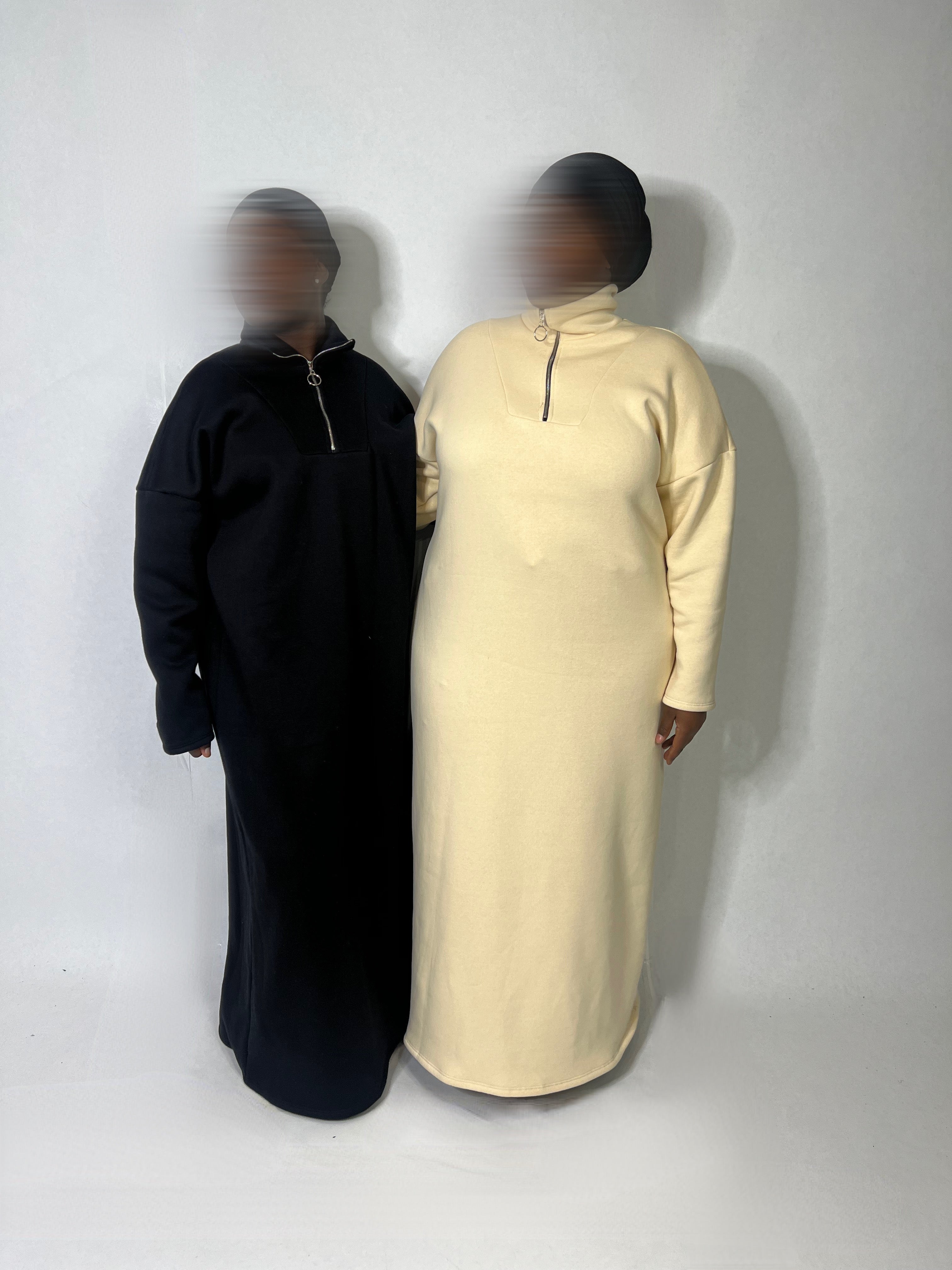 Vestido sudadera con cremallera