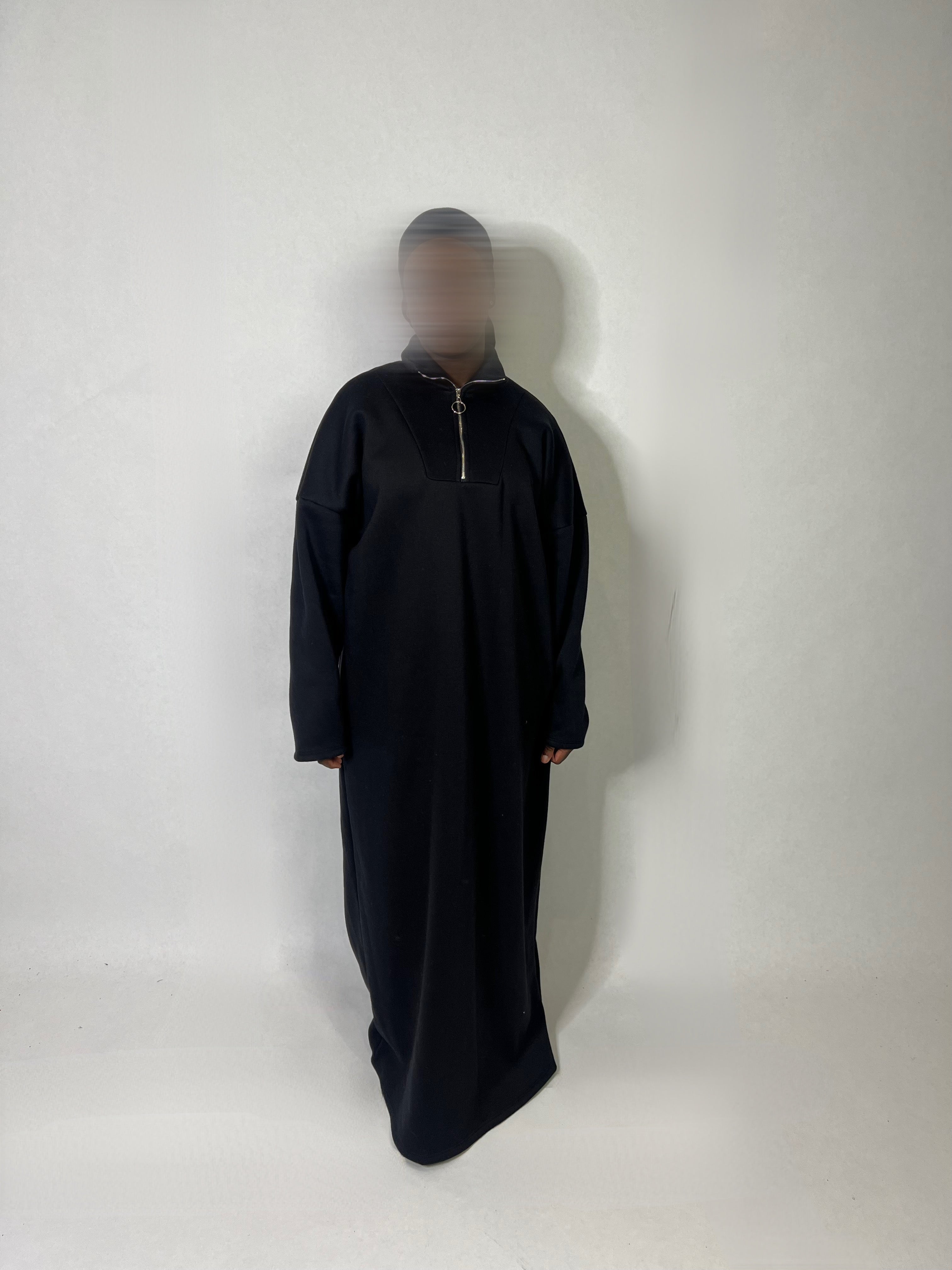 Vestido sudadera con cremallera