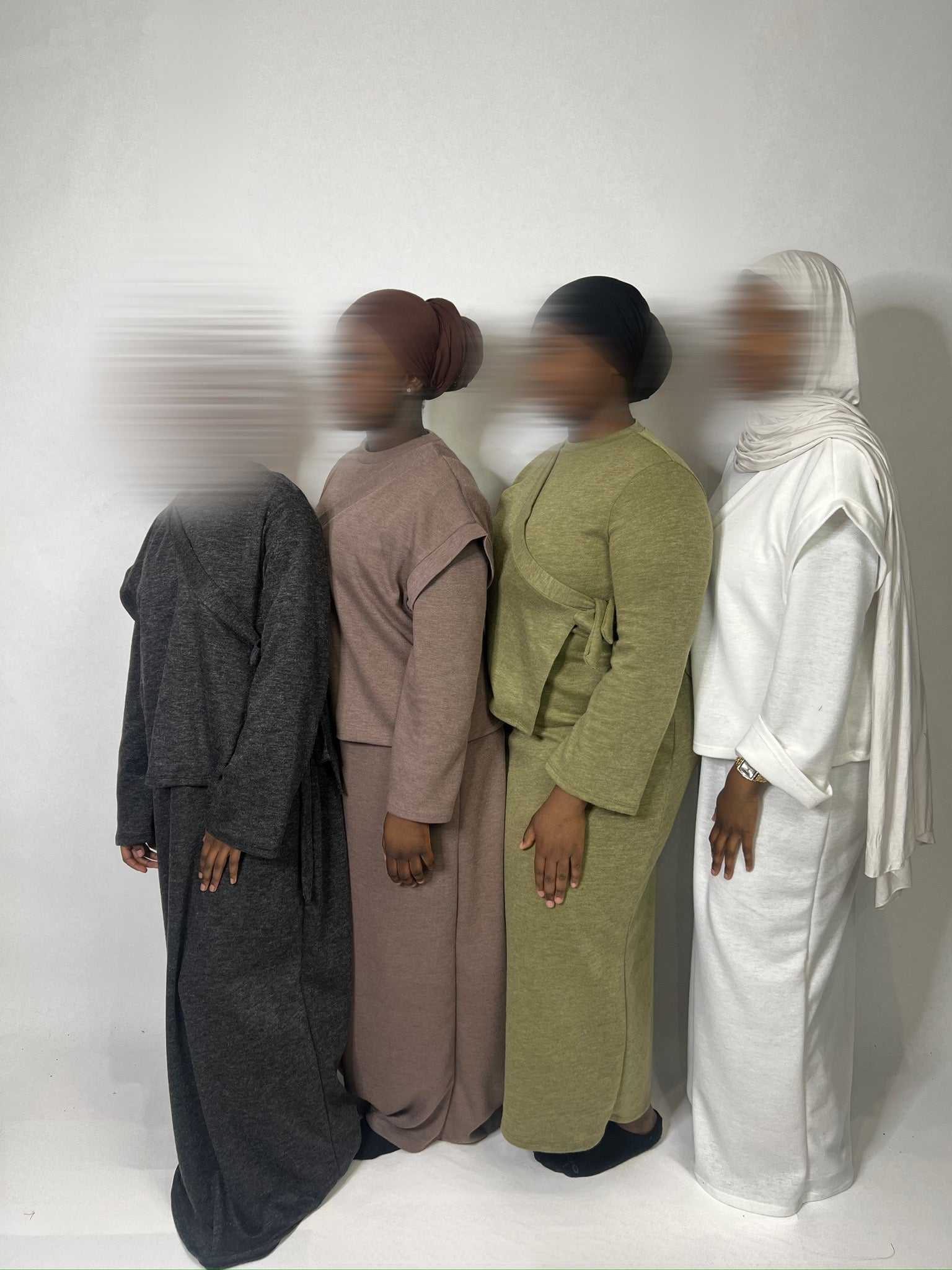 conjunto de abaya de 2 piezas