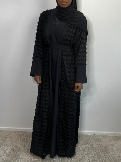 Kimono à frange noir