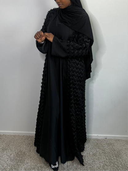 Kimono à frange noir