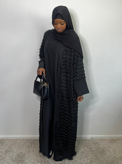 Kimono à frange noir
