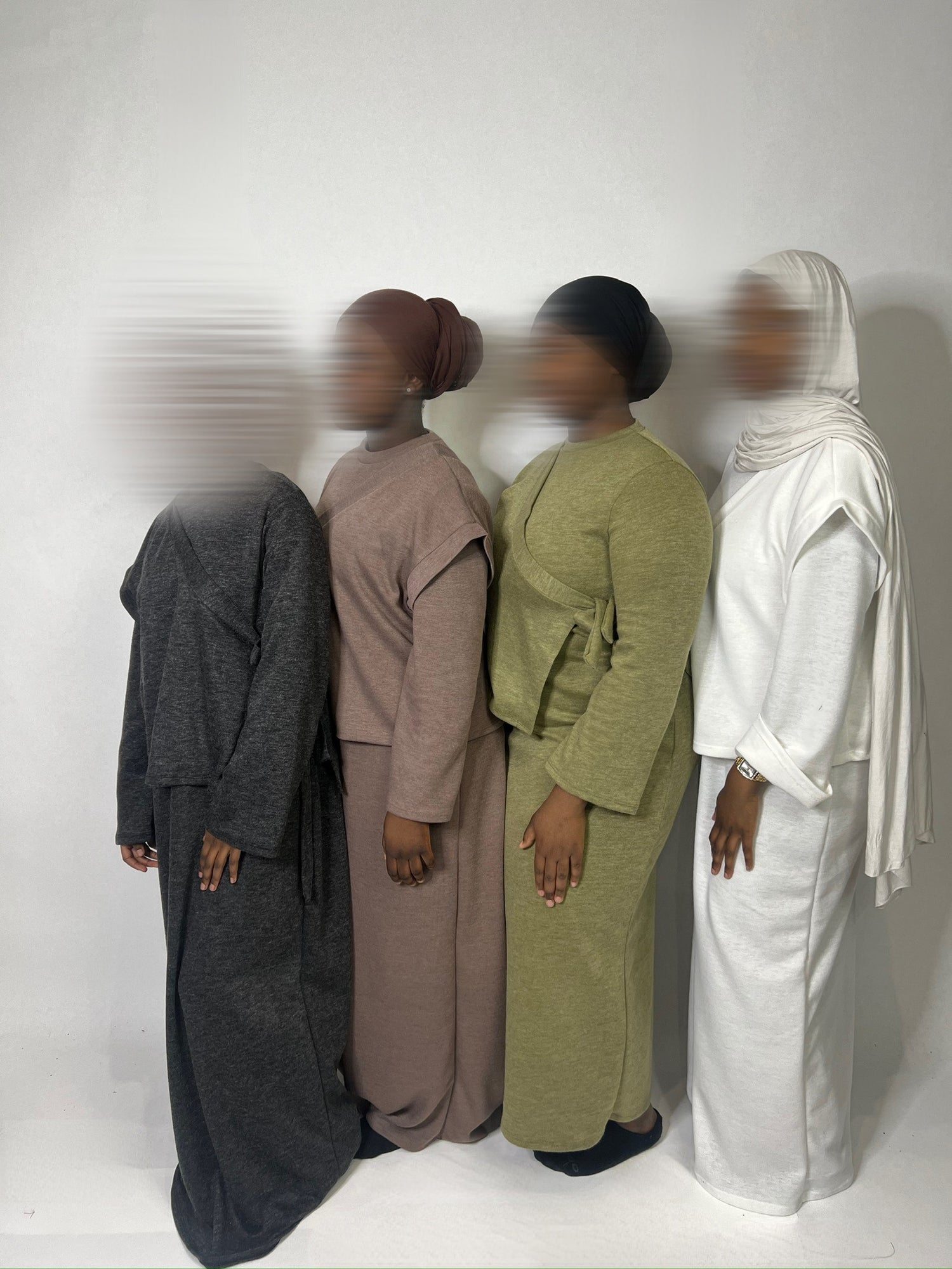 conjunto de abaya de 2 piezas