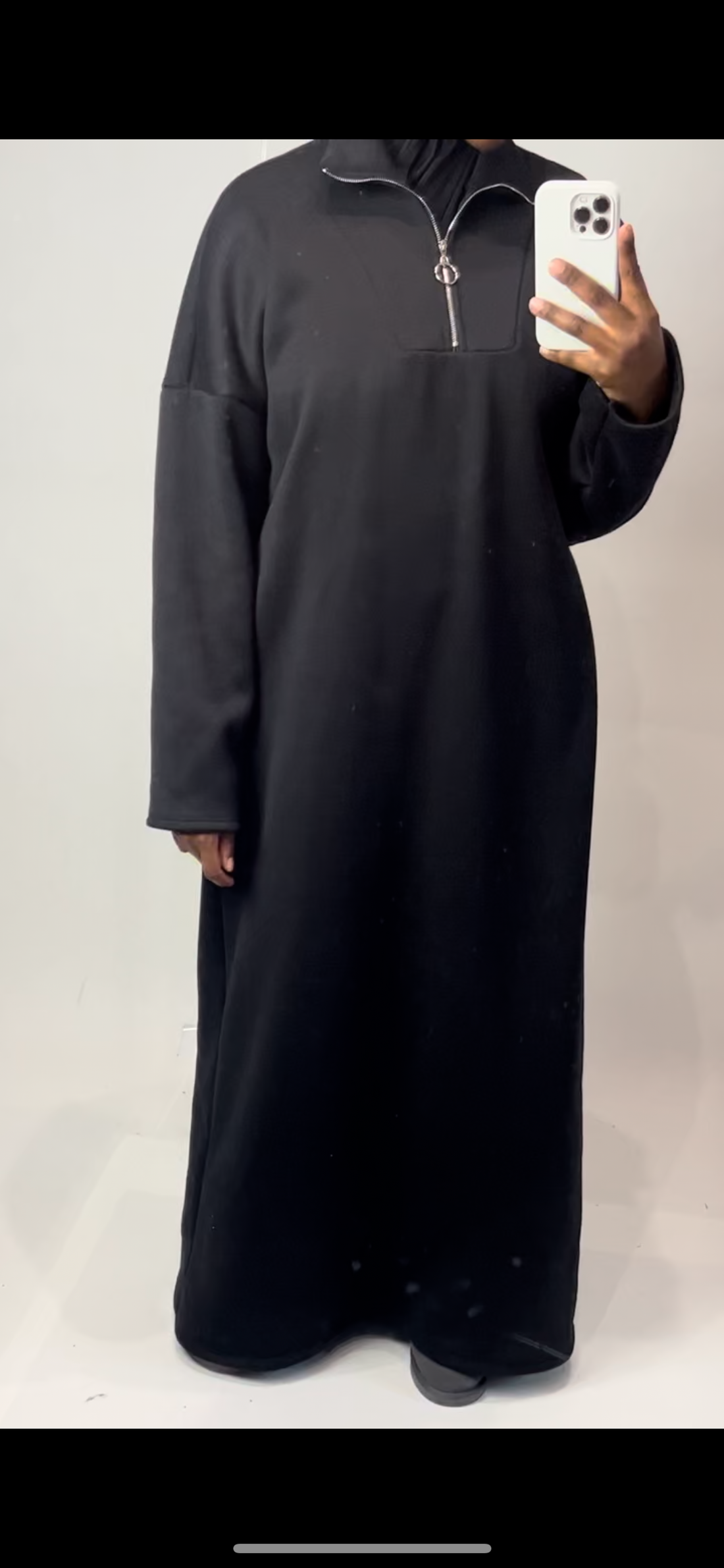 Vestido sudadera con cremallera